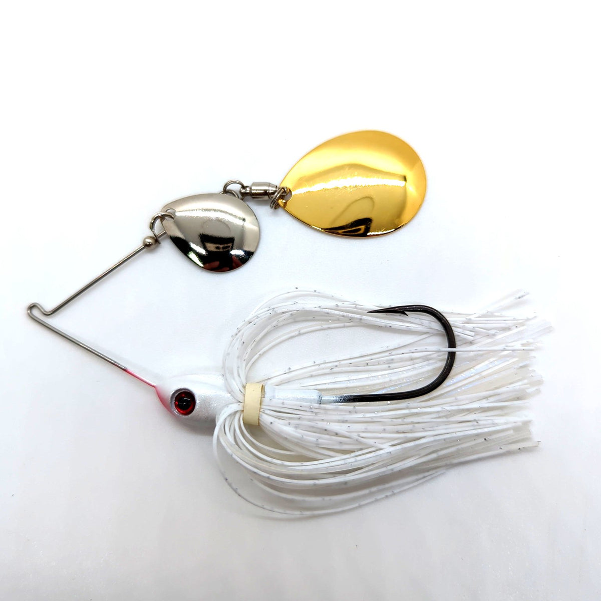 MINI SPINNERBAIT 3/16 Oz SILVER SHAD - Diamante Nichel Colorado, Made In USA!