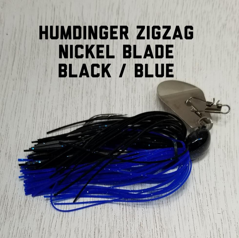Zig Zag 3/8oz Nickel blade - black/blue