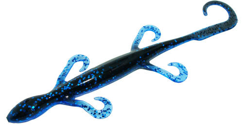 blue lizard with yellow tail zoom fishing lure Lizards (8" / Pumpkin/Chartreuse) Zoom Lizard Creature Bait BLOWOUT